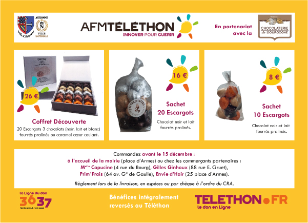 Vente de chocolats pour le Téléthon