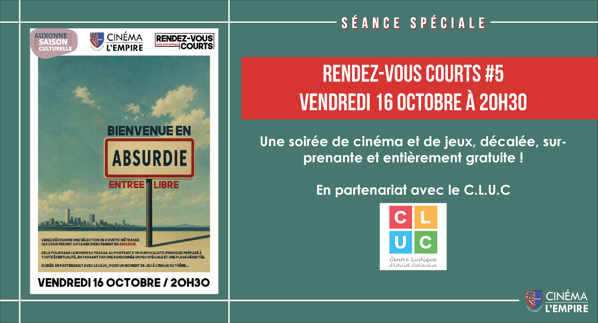 Rendez-vous courts : "Bienvenue en Absurdie"