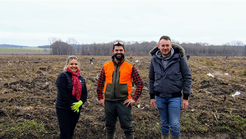 17 hectares replantés
